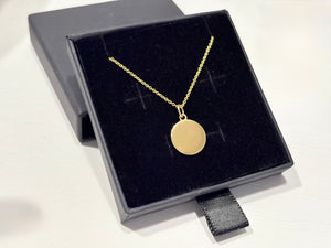 Coin Anhänger - 925 Sterling Silber Vergoldet