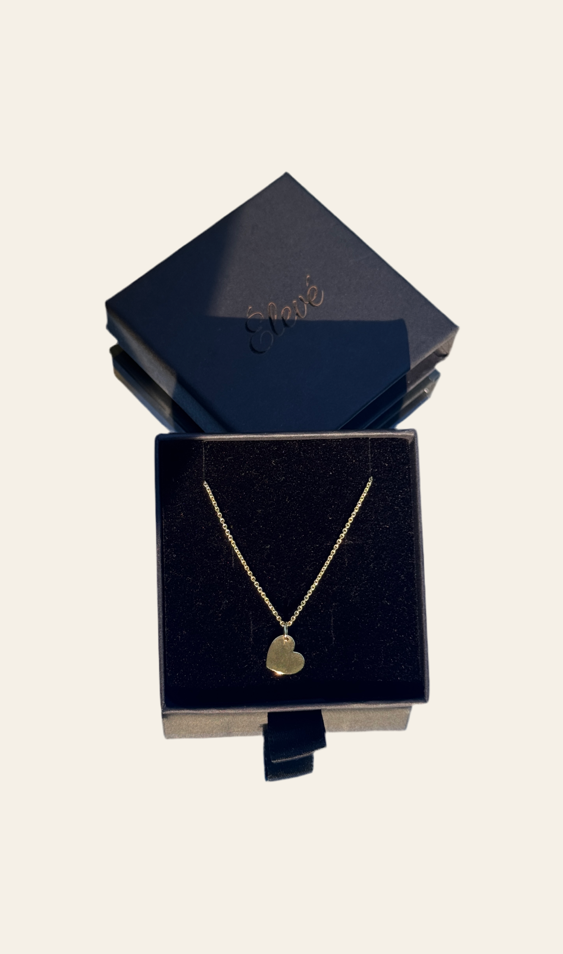 925 Sterling Silver Heart Necklace gold plated – customizable