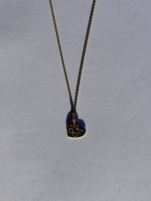 Herz Anhänger - 925 Sterling Silber vergoldet