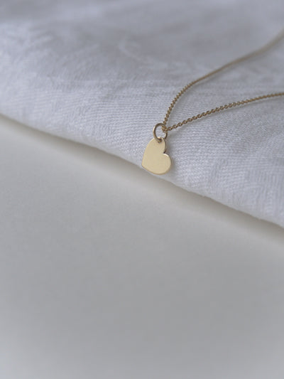 Herz Kette - Gold (925 Sterling, vergoldet)